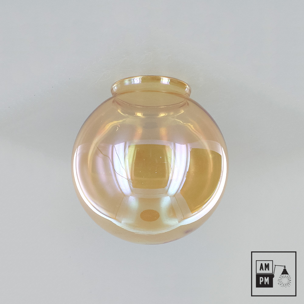abat-jour-verre-souffle-globe-ambre