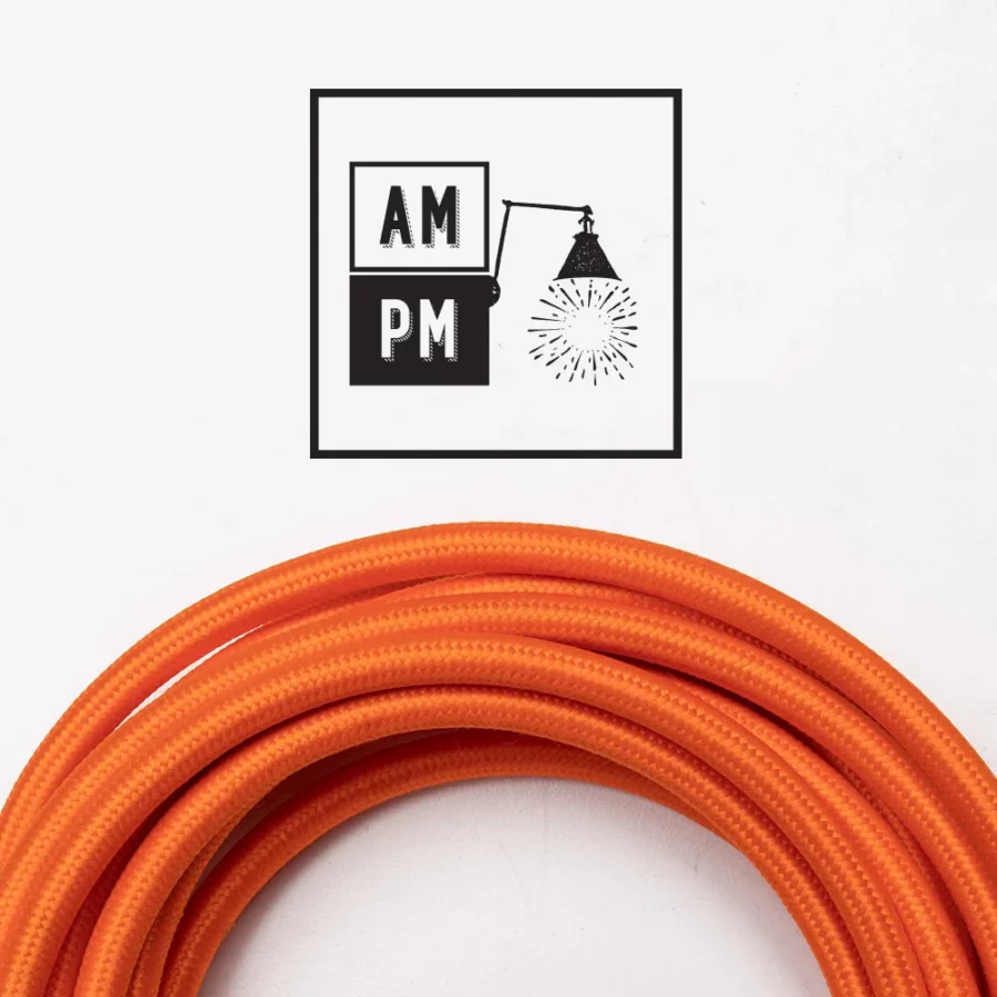 rayon-cloth-covered-electrical-wire-PMS021-orange