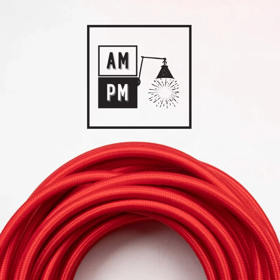 rayon-cloth-covered-electrical-wire-PMS186-firefighter