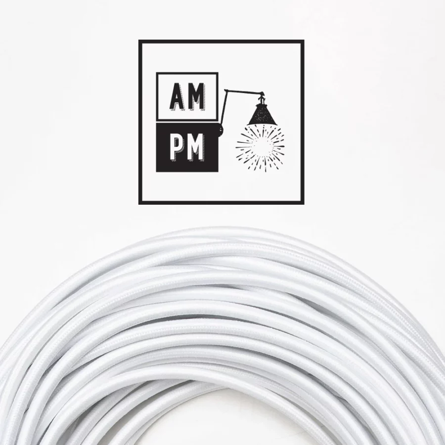 rayon-cloth-covered-electrical-wire-PMSwhite-snow