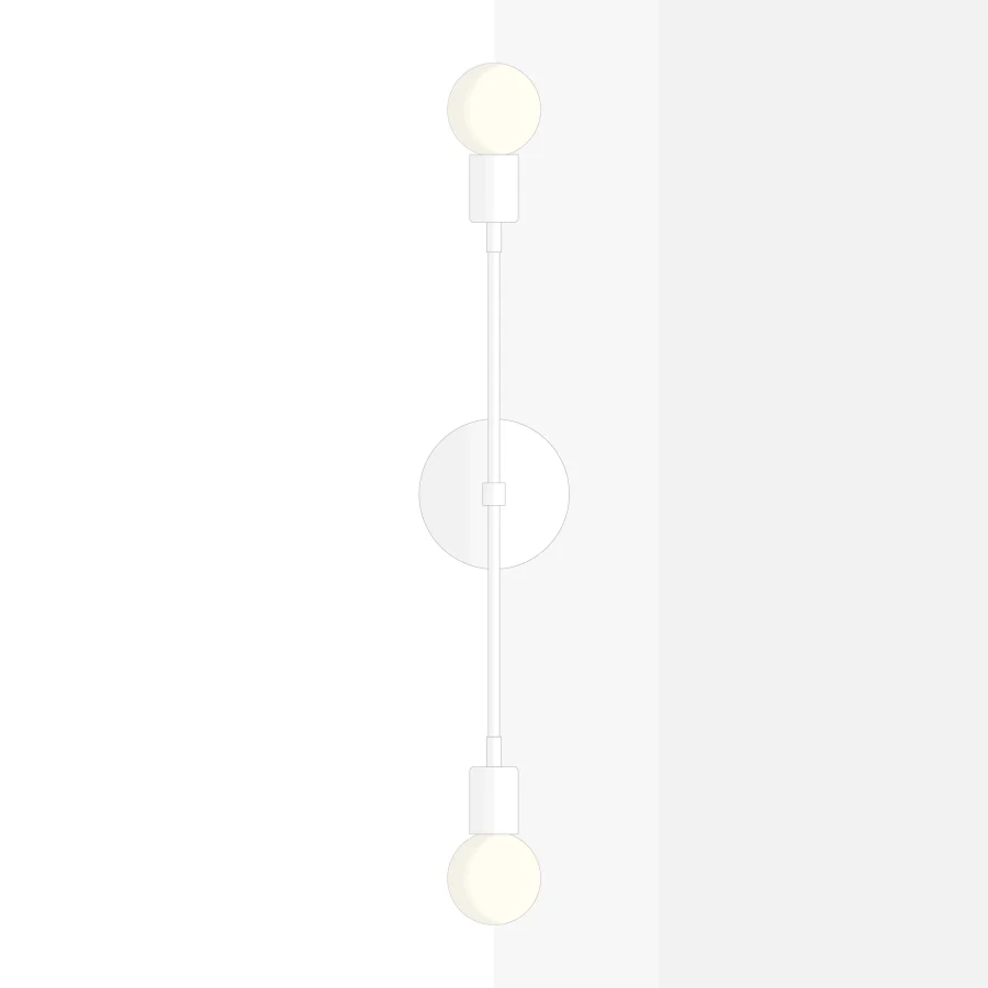 Mid-century-ceiling-lamp-wall-sconce-Symetrium-A4M046-white