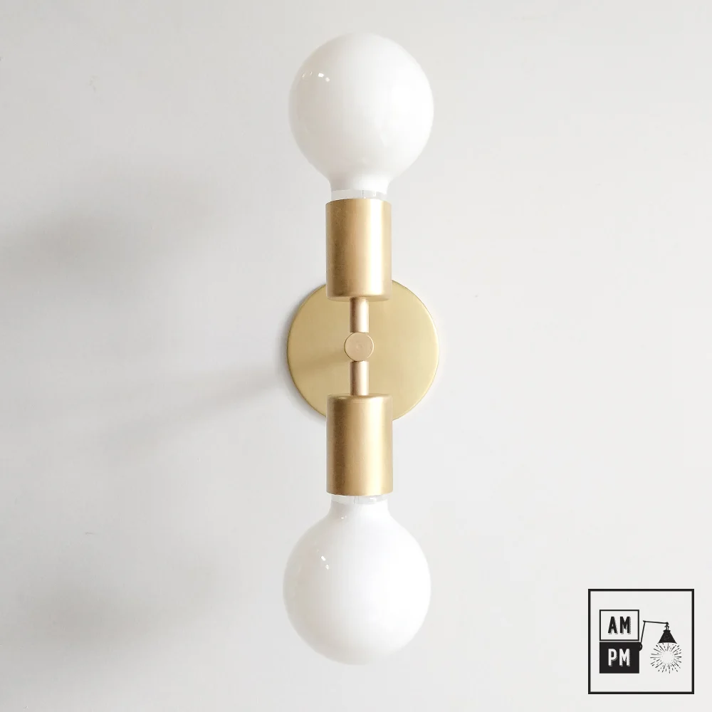 Luminaire-plafonnier-mural-collection-Mid-century-Duo-A5D067-Laiton-Brossé-1 Luminaire-plafonnier-mural-collection-Mid-century-Duo-A5D067-Laiton-Brossé-1