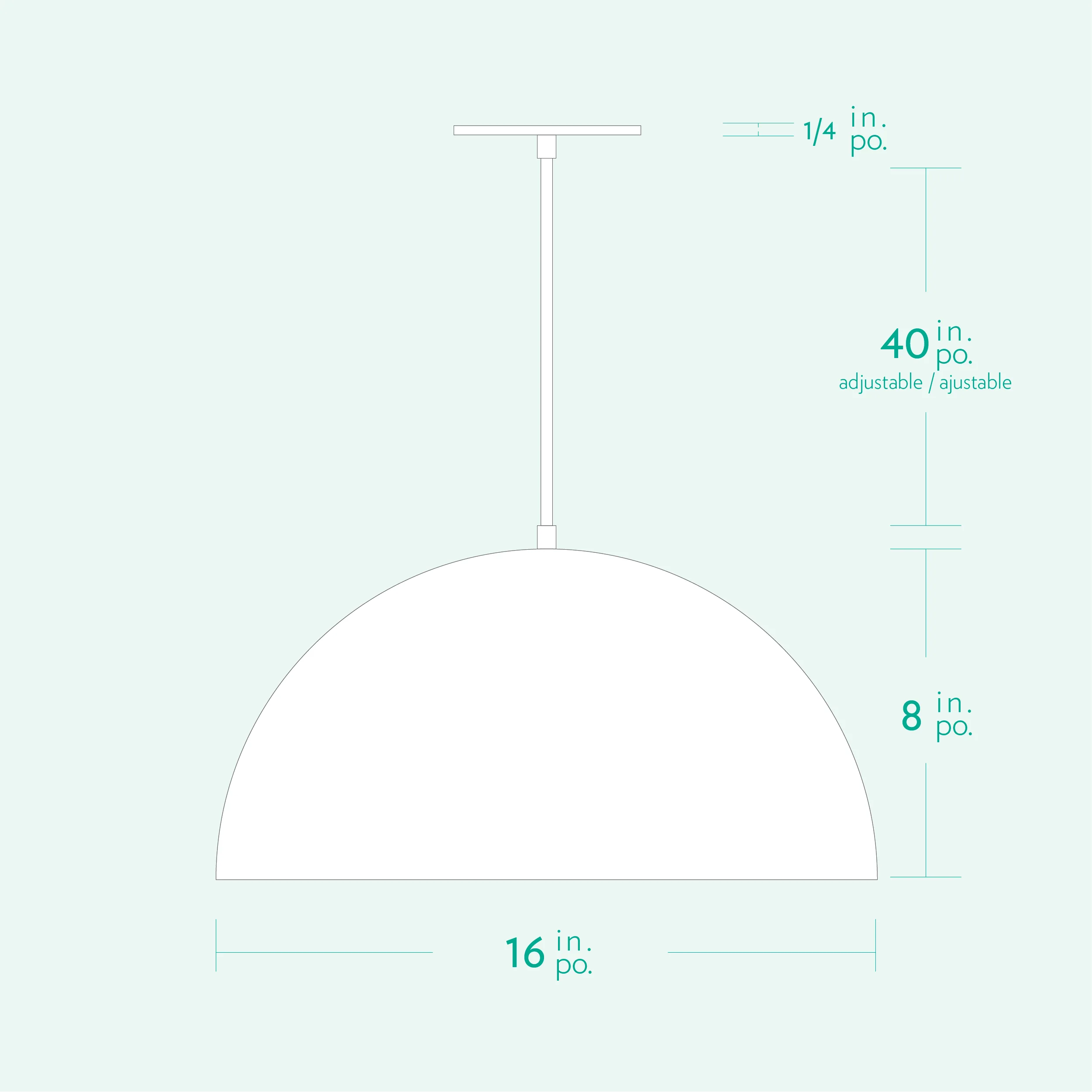 Mid-century-collection-pendant-Hemisphere-16-A7S068-Specs