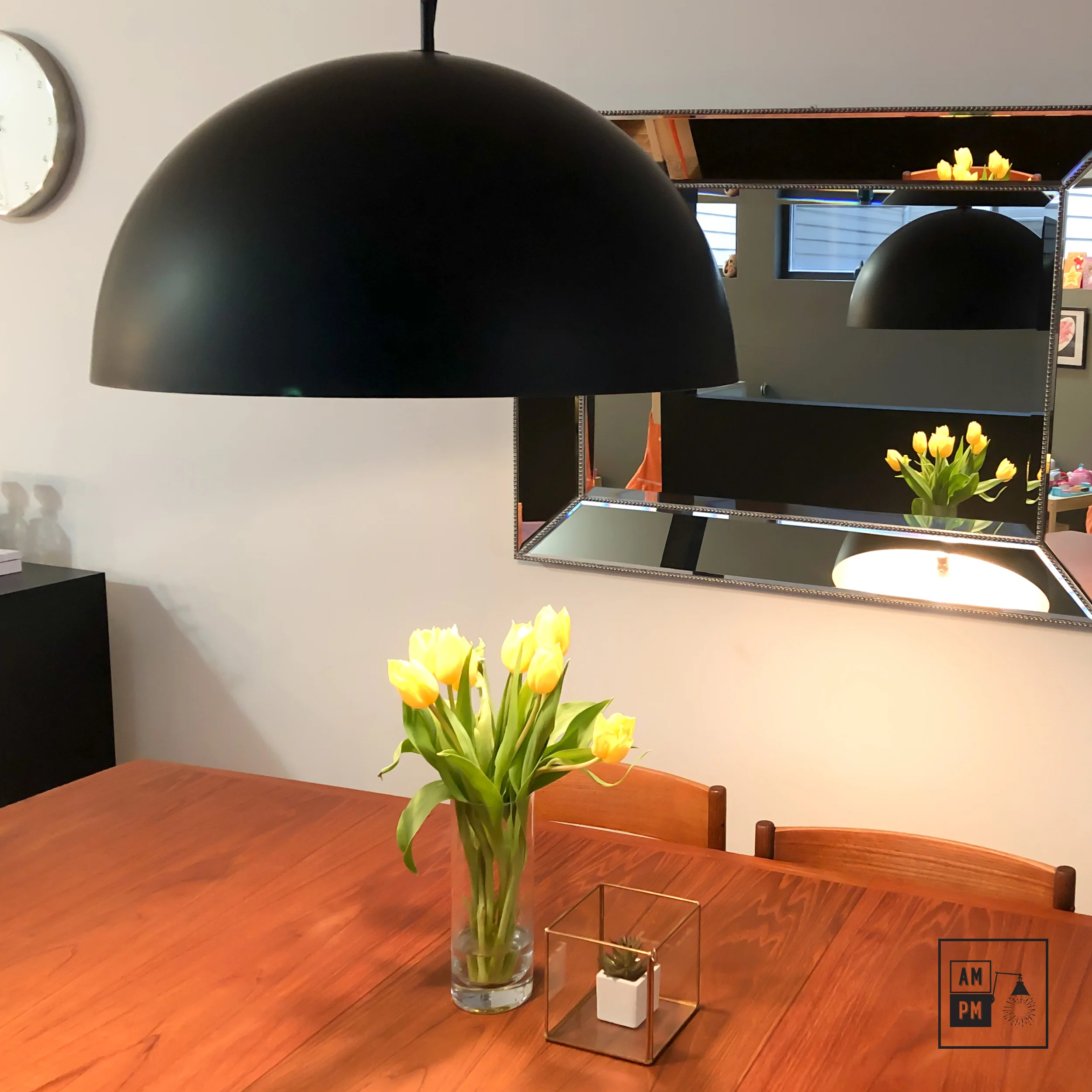 Suspension-collection-Mid-century-Hemisphere-24-A7S071-Noir-Mat Suspension-collection-Mid-century-Hemisphere-24-A7S071-Noir-Mat