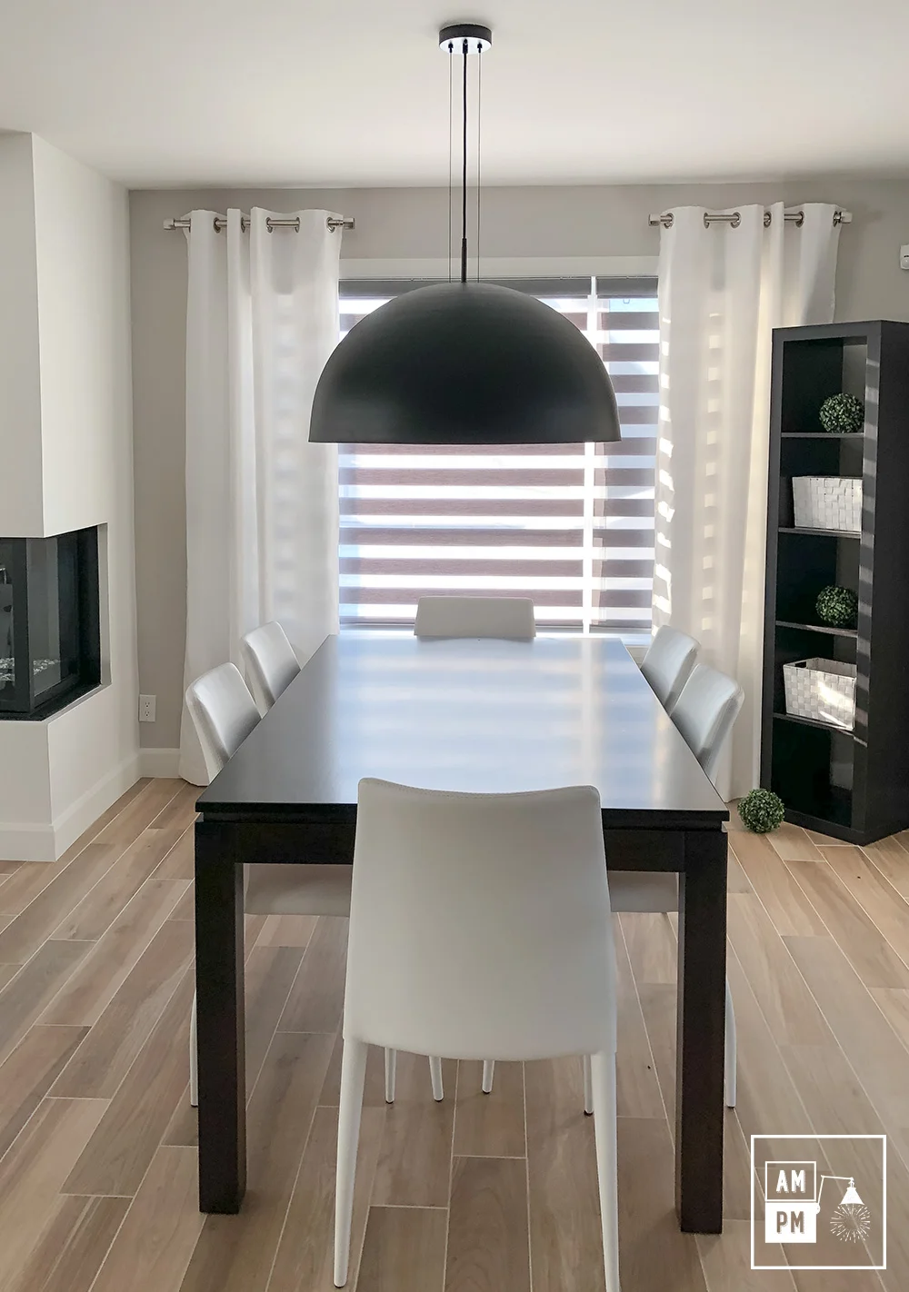 Mid-century-collection-pendant-Hemisphere-30-A7S072-Matte-Black-Matte-White-3