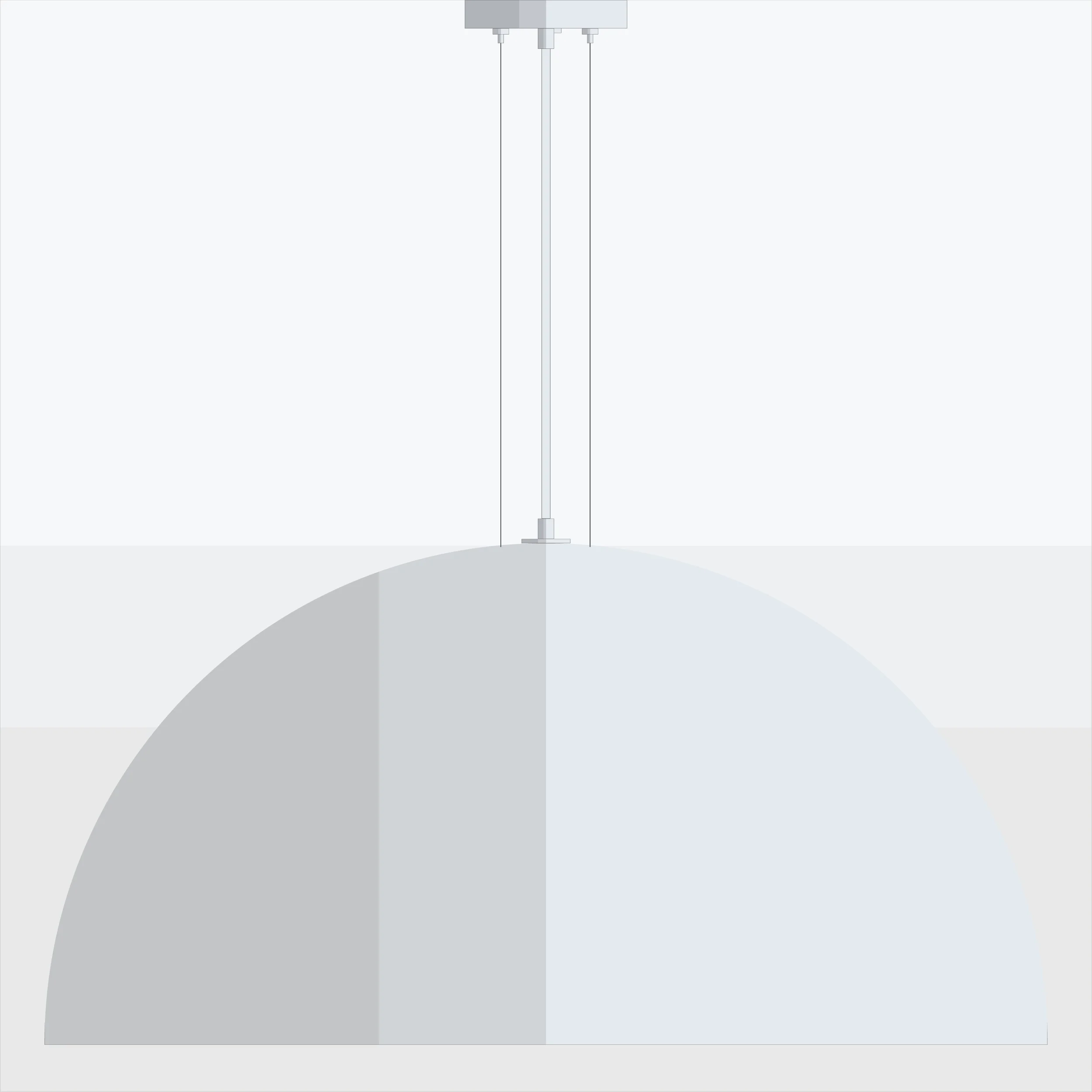 Mid-century-collection-pendant-Hemisphere-36-A7S073-Raw-Aluminum Mid-century-collection-pendant-Hemisphere-36-A7S073-Raw-Aluminum