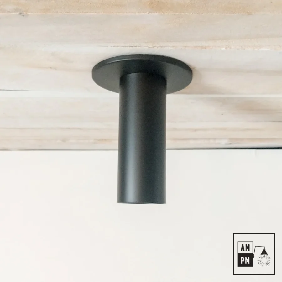 Mid-century-collection-ceiling-flushmount-Tuba-A5D007-matte-black