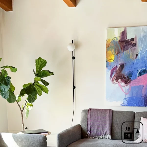 Mid-century-collection-pluggable-wall-sconce-wallit-A7P020-Matte-Black