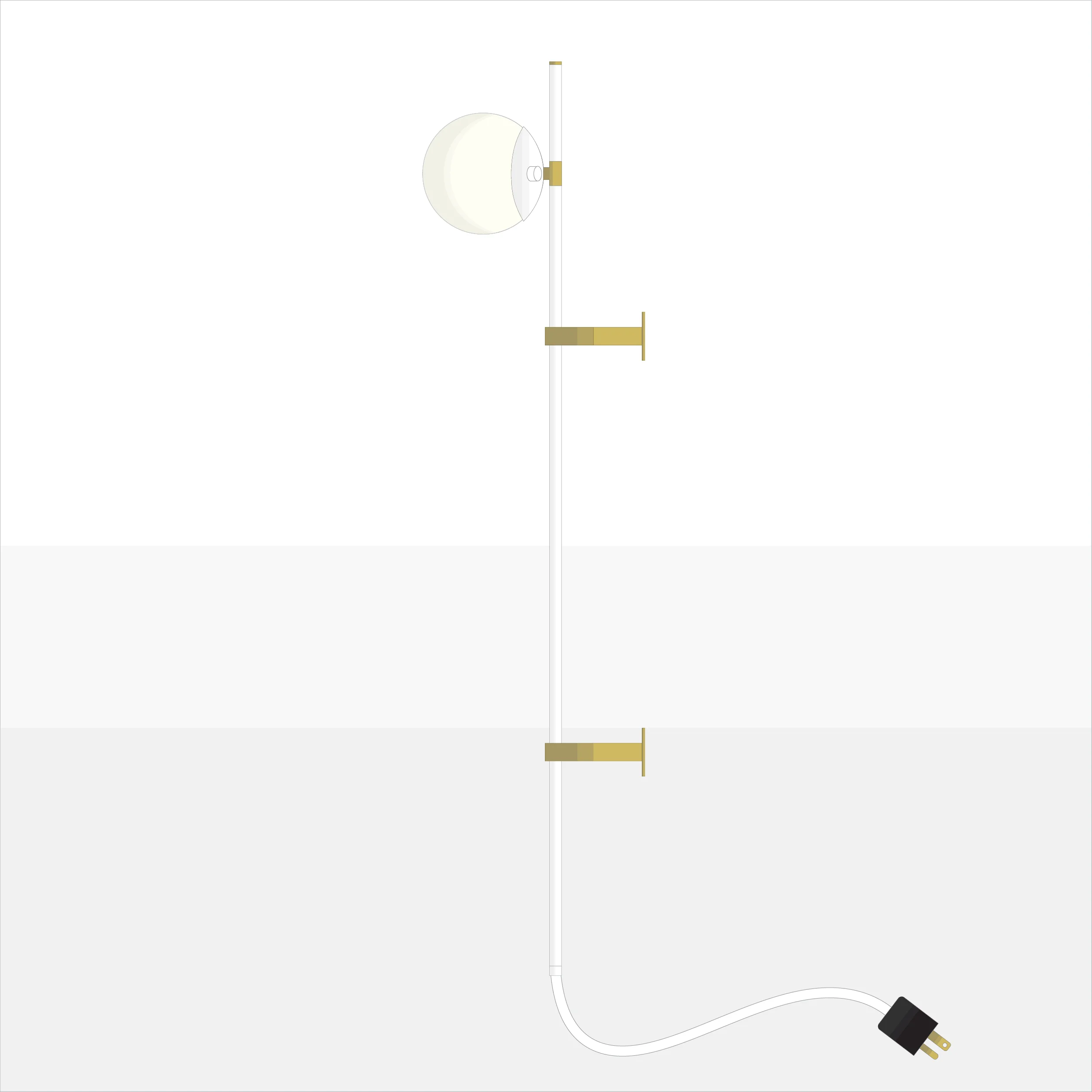 Mid-century-collection-pluggable-wall-sconce-wallit-A7P020-White