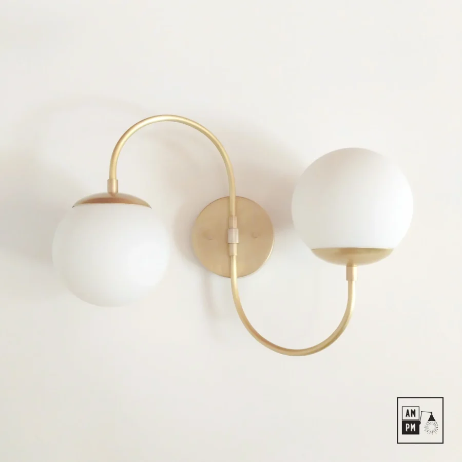 Mid-century-collection-wall-luminaire-Sussudio-A8K087-Brushed-Brass