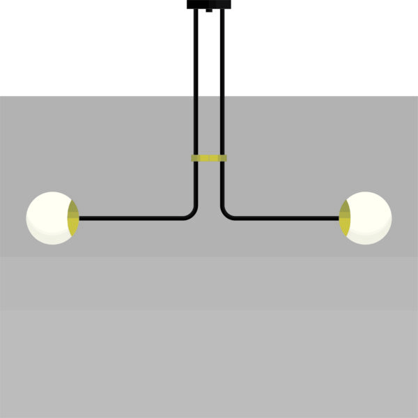 Luminaire-plafonnier-collection-Mid-century-Bridge-A7C051-Noir