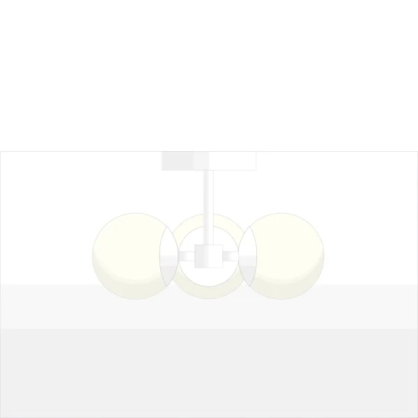 Mid-century-collection-flushmount-Truffle-A7C085-White