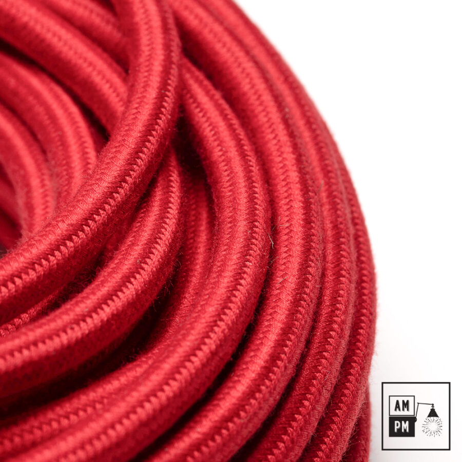 coton-cloth-covered-electrical-wire-PMS187-scarlett-1