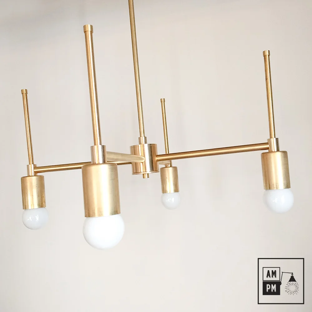 Mid-century-collection-fixed-pendant-Space-Invaders-A5K075-Brushed-Brass-1