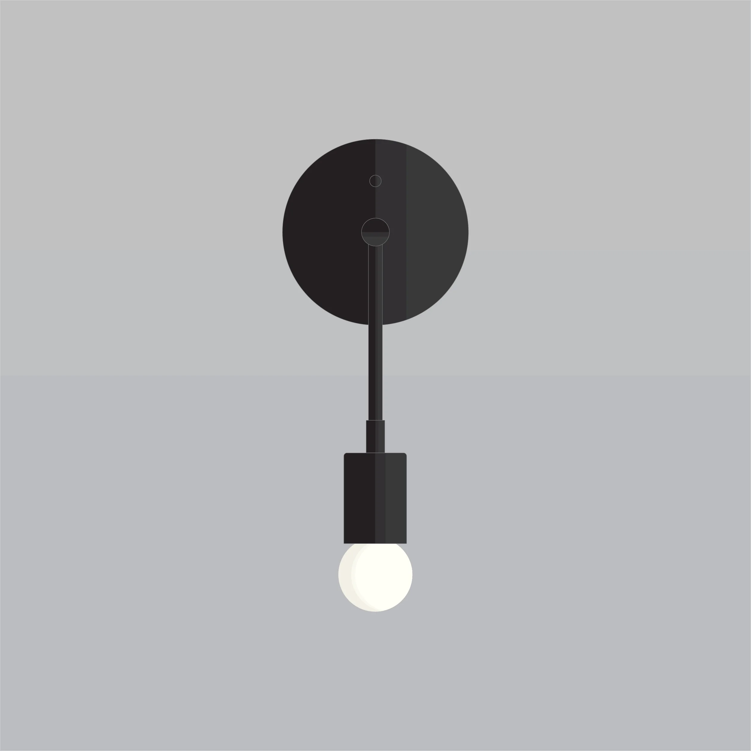 Mid-century-wall-sconce-clockwise-A3K056-Black