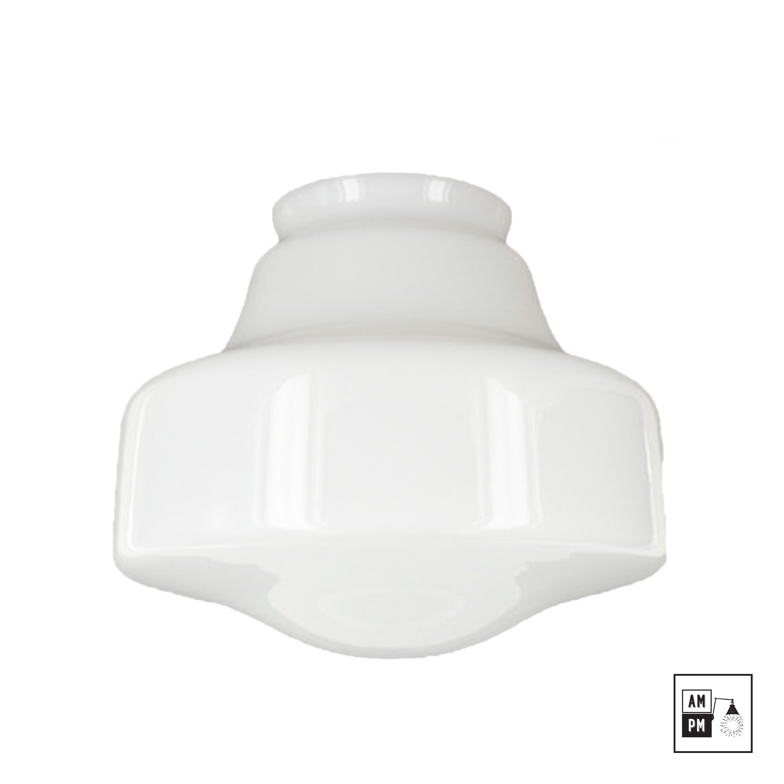 Abat-jour-verre-opalin-Schoolhouse-Mid-Century-Kittery-9 Abat-jour-verre-opalin-Schoolhouse-Mid-Century-Kittery-9