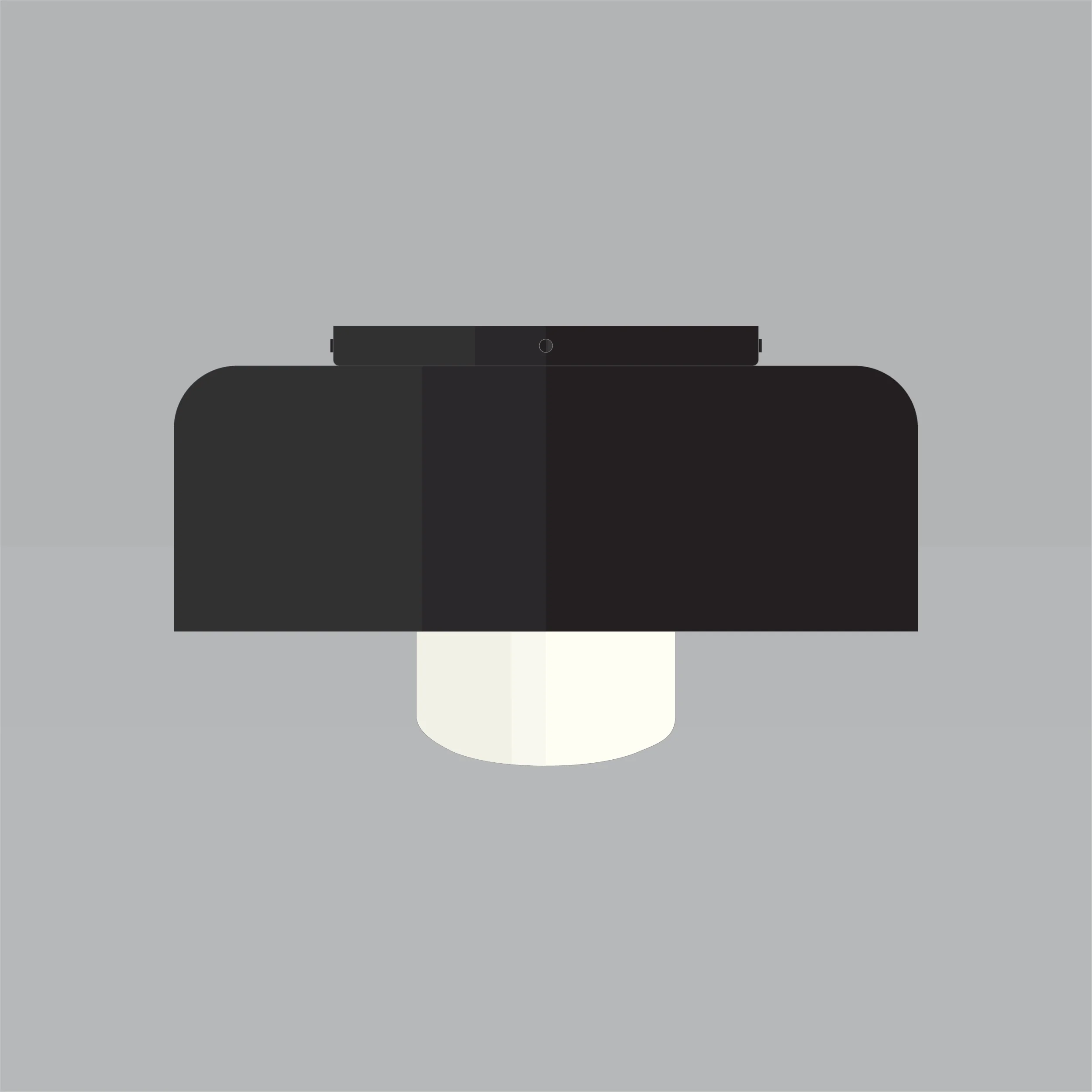 Semi-plafonnier-Mid-Century-Furnas-A7C038-Noir