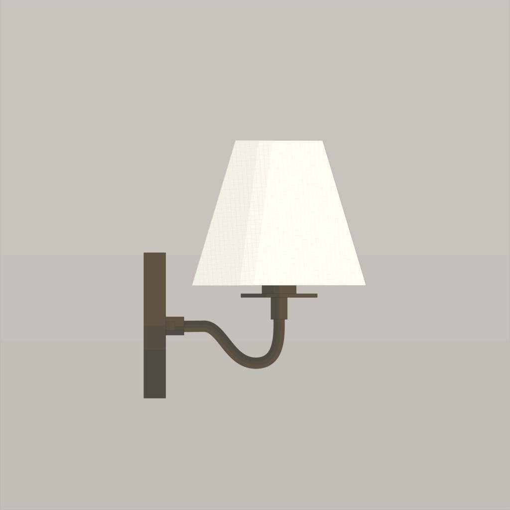 Applique-murale-victorienne-Mid-century-Dorothy-A8M030-Bronze-Huilé