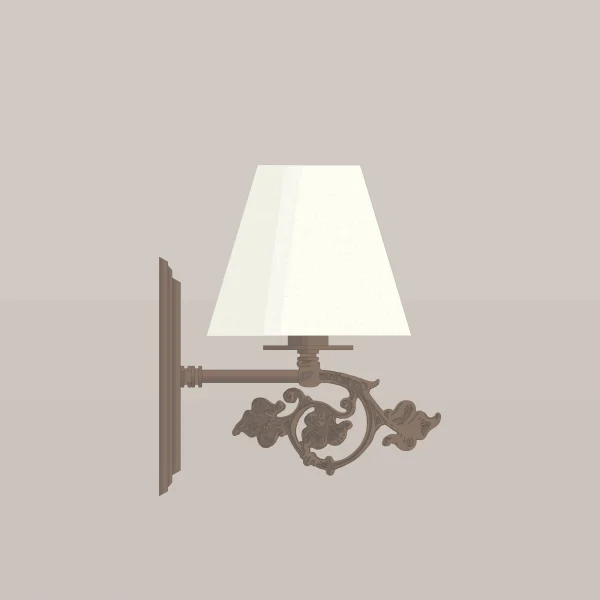 Mid-century-victorian-wall-sconce-Dorothy-Gothic-A8M031-Antique-Brass