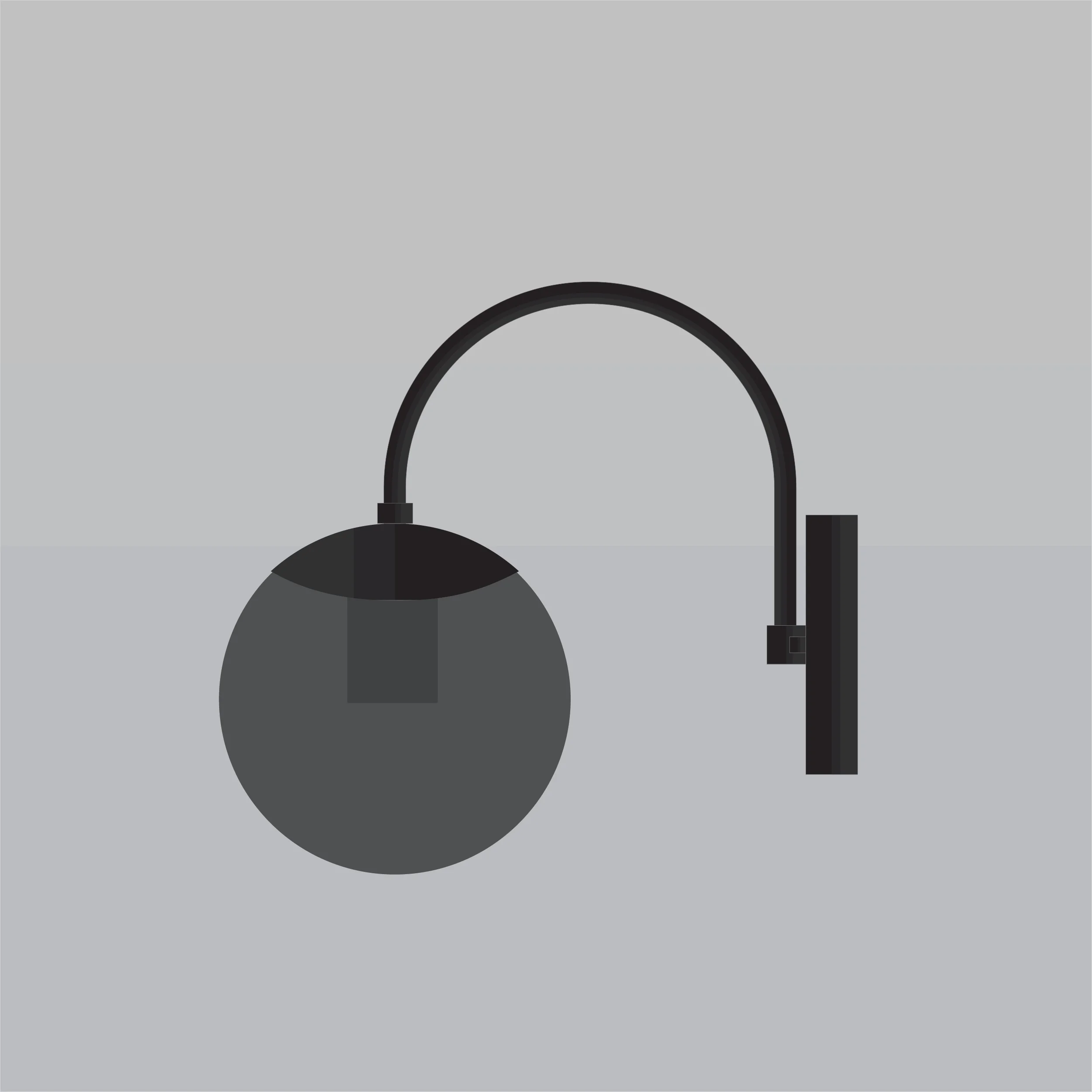 Applique-murale-Mid-century-Don-Juan-A7M040-Noir Applique-murale-Mid-century-Don-Juan-A7M040-Noir