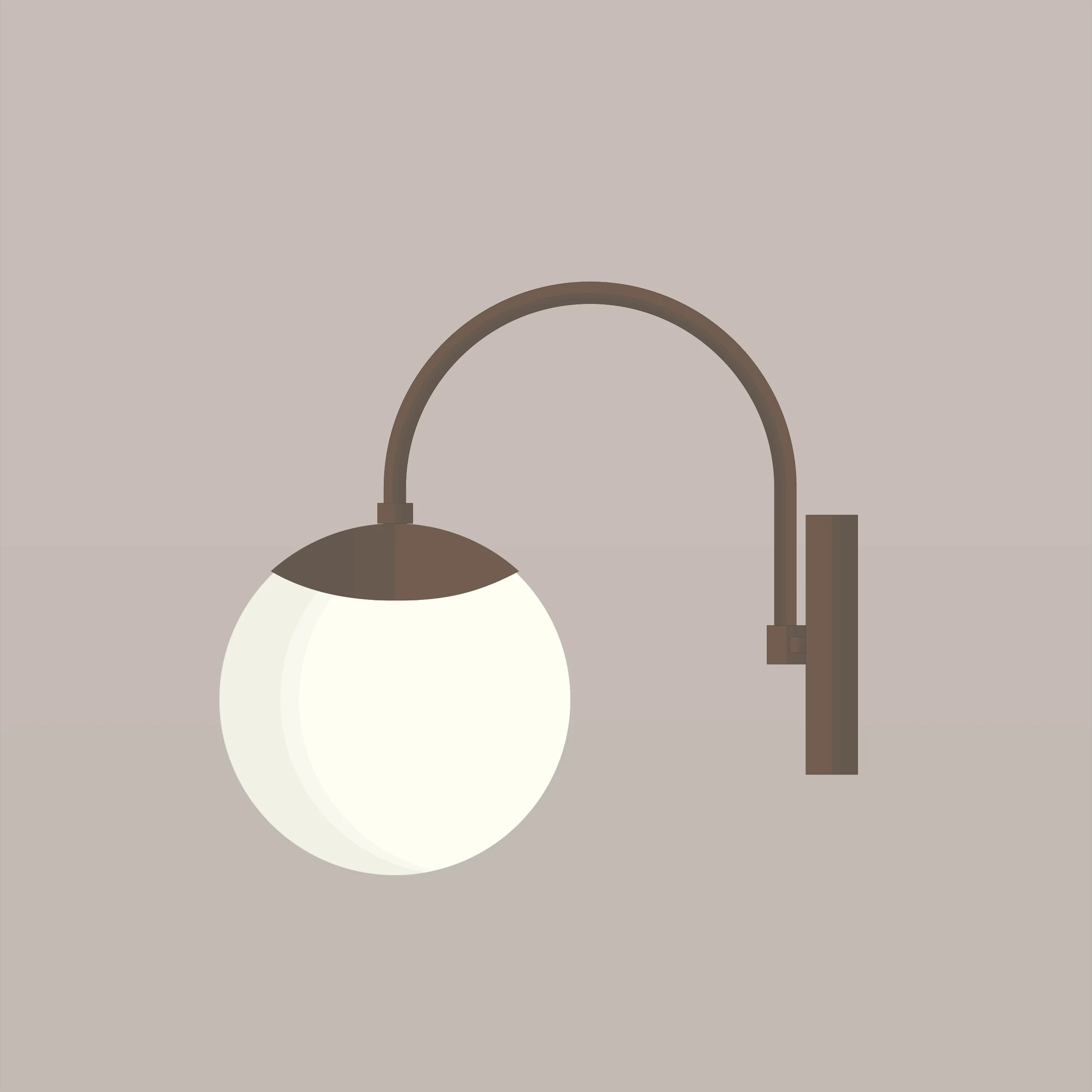 Applique-murale-Mid-century-Don-Juan-A7M040-Bronze-Huilé Applique-murale-Mid-century-Don-Juan-A7M040-Bronze-Huilé