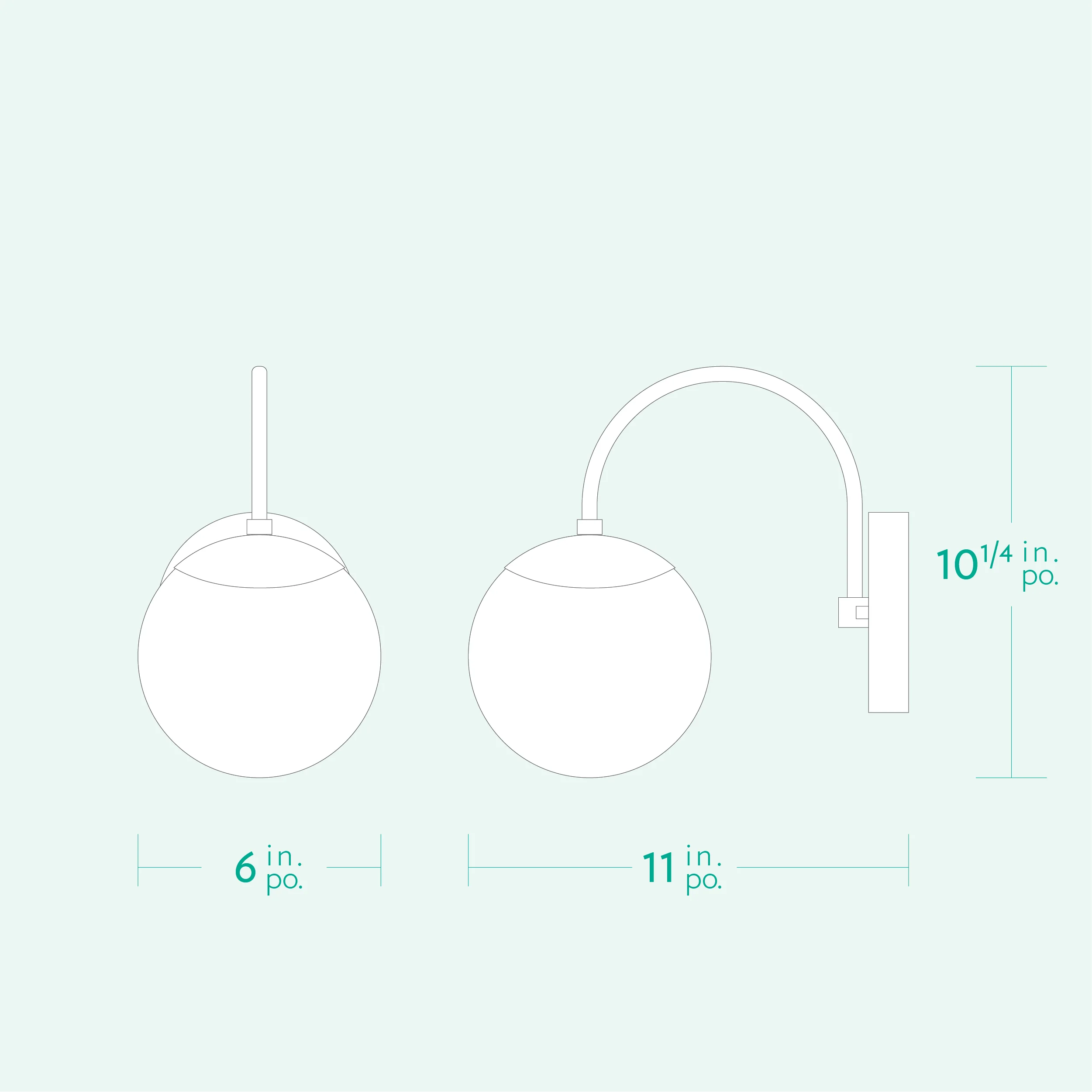 Applique-murale-Mid-century-Don-Juan-A7M040-Specs Applique-murale-Mid-century-Don-Juan-A7M040-Specs