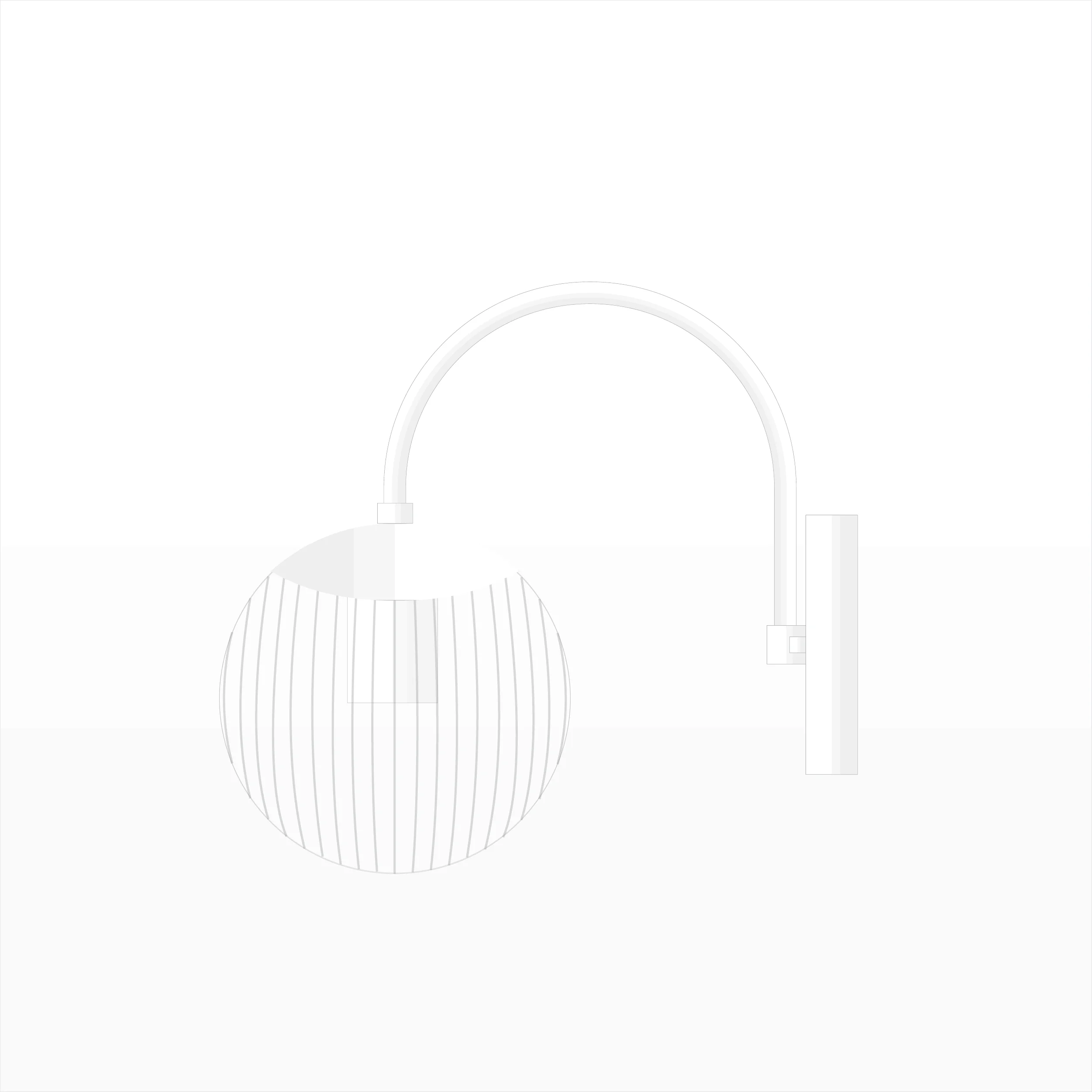 Applique-murale-Mid-century-Don-Juan-A7M040-Blanc Applique-murale-Mid-century-Don-Juan-A7M040-Blanc