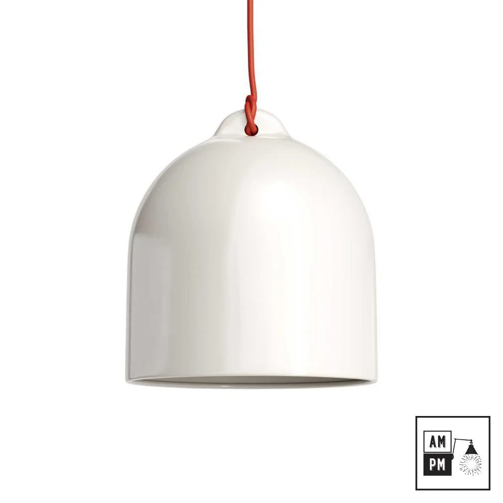 Organic-ceramic-medium-bell-pendant-lamp-Bella-A3S027-gloss-white