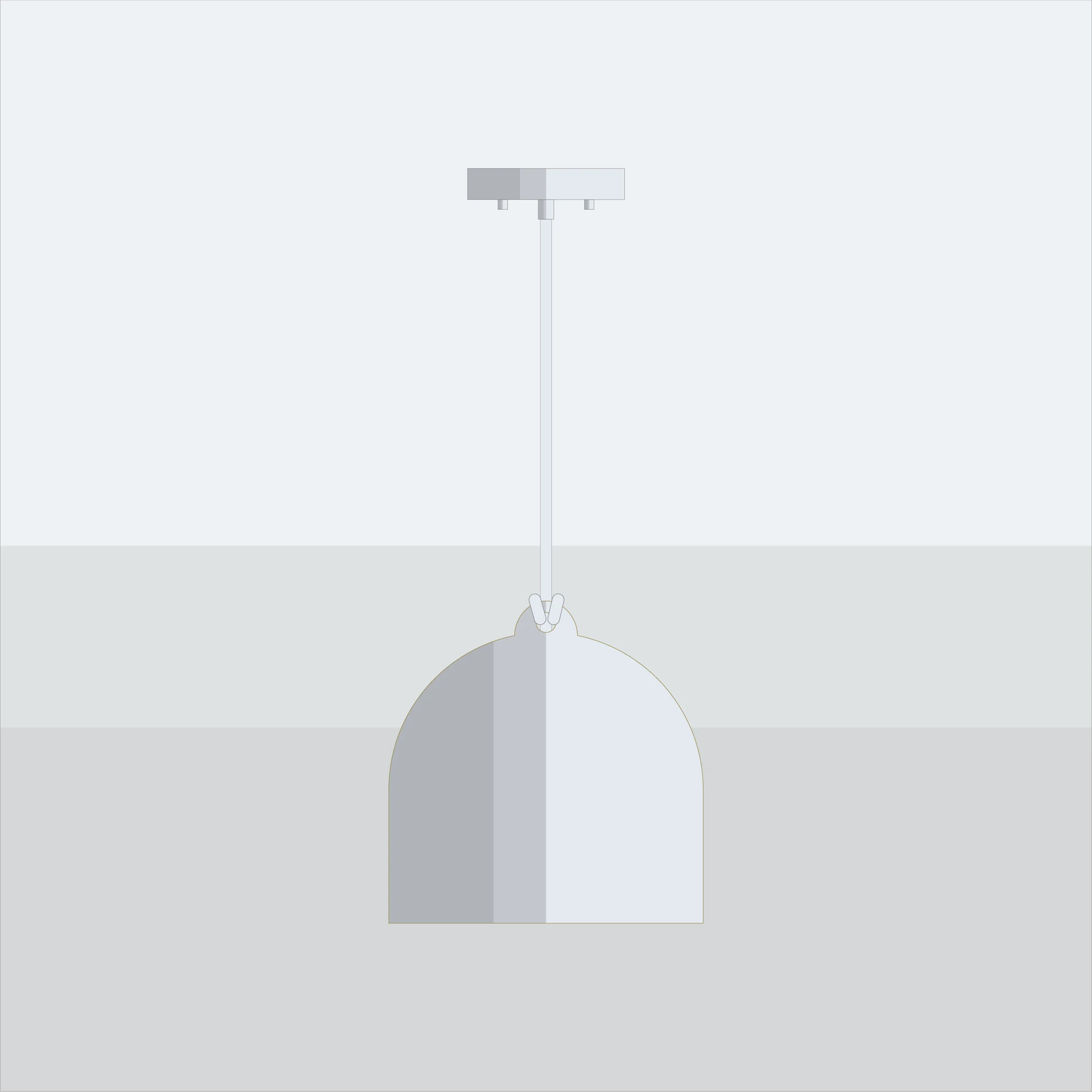 Organic-ceramic-medium-bell-pendant-lamp-Bella-A3S027-textured-concrete-1