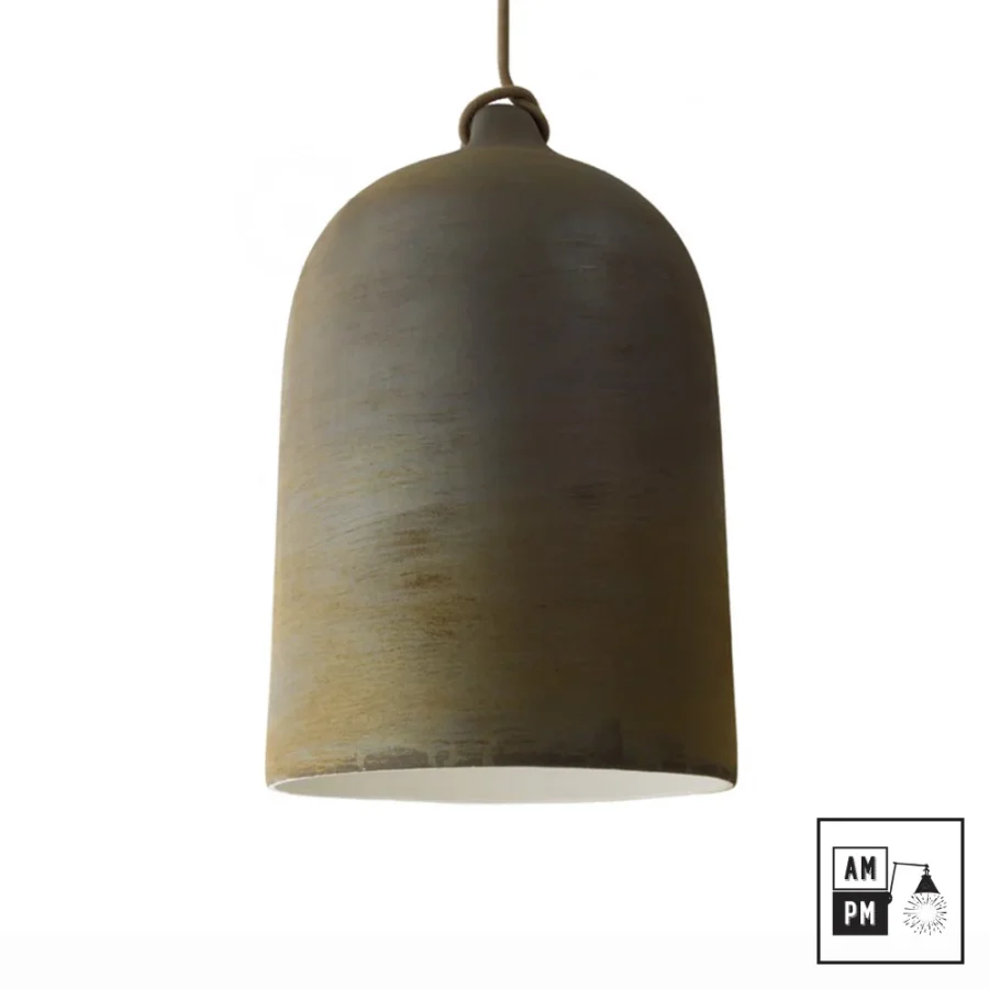 Organic-ceramic-oversized-bell-pendant-lamp-Bella-A3S027-rusted-corten