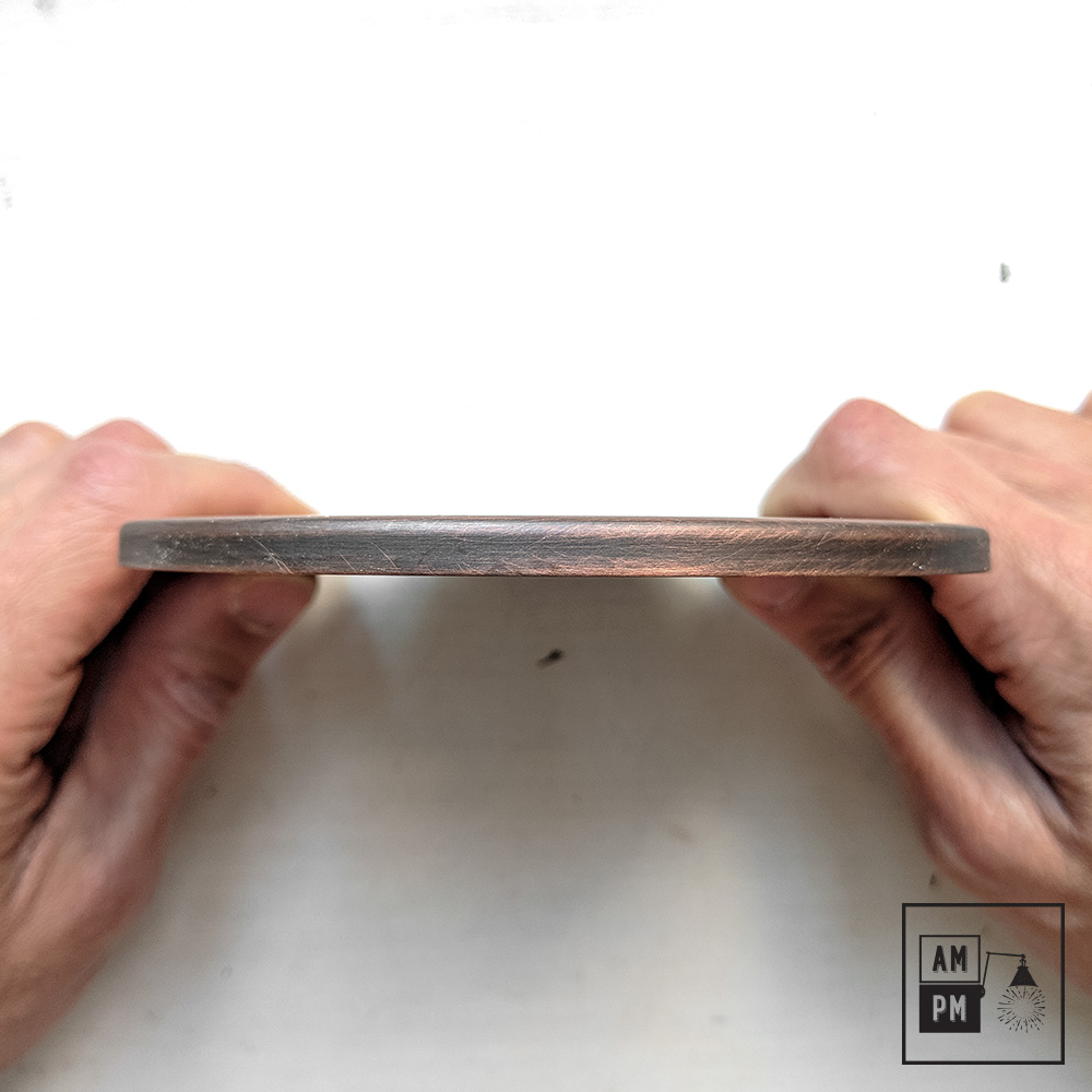 Plafonnier-plat-contemporain-Cuivre-Antique-2