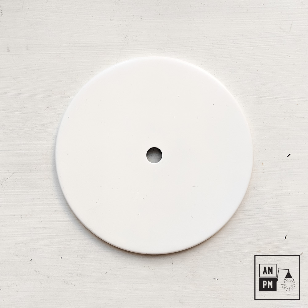 Plafonnier-plat-contemporain-Blanc Mat