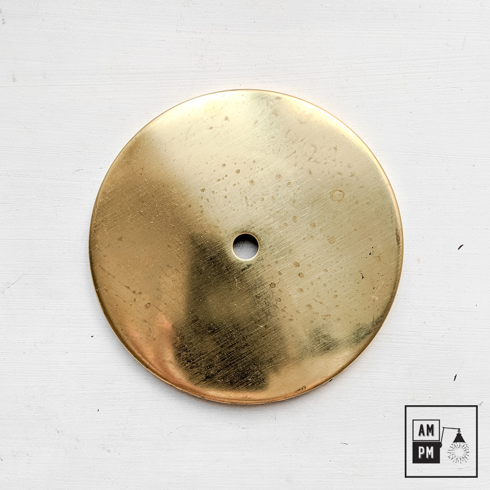 Plafonnier-plat-contemporain-Laiton-Brut