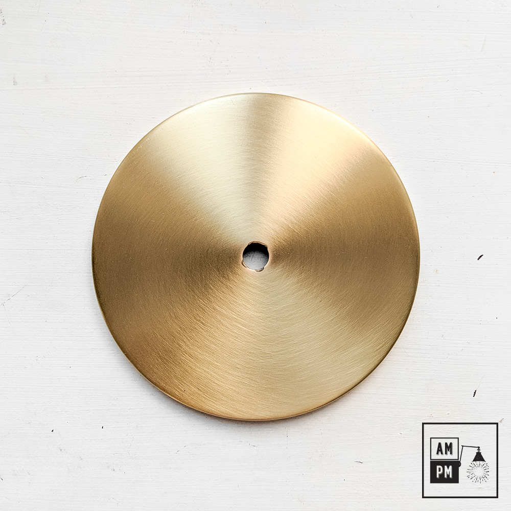 Plafonnier-plat-contemporain-Laiton-Satiné