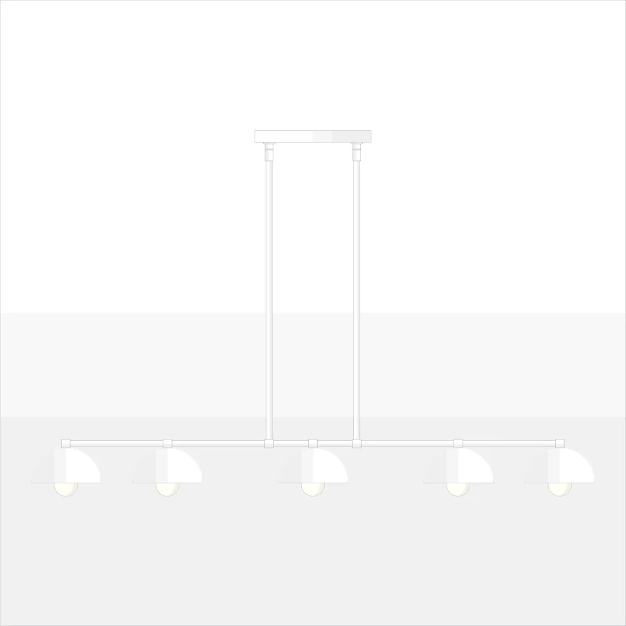 Mid-century-collection-fixed-pendant-luminaire-Barka-A8C019-White