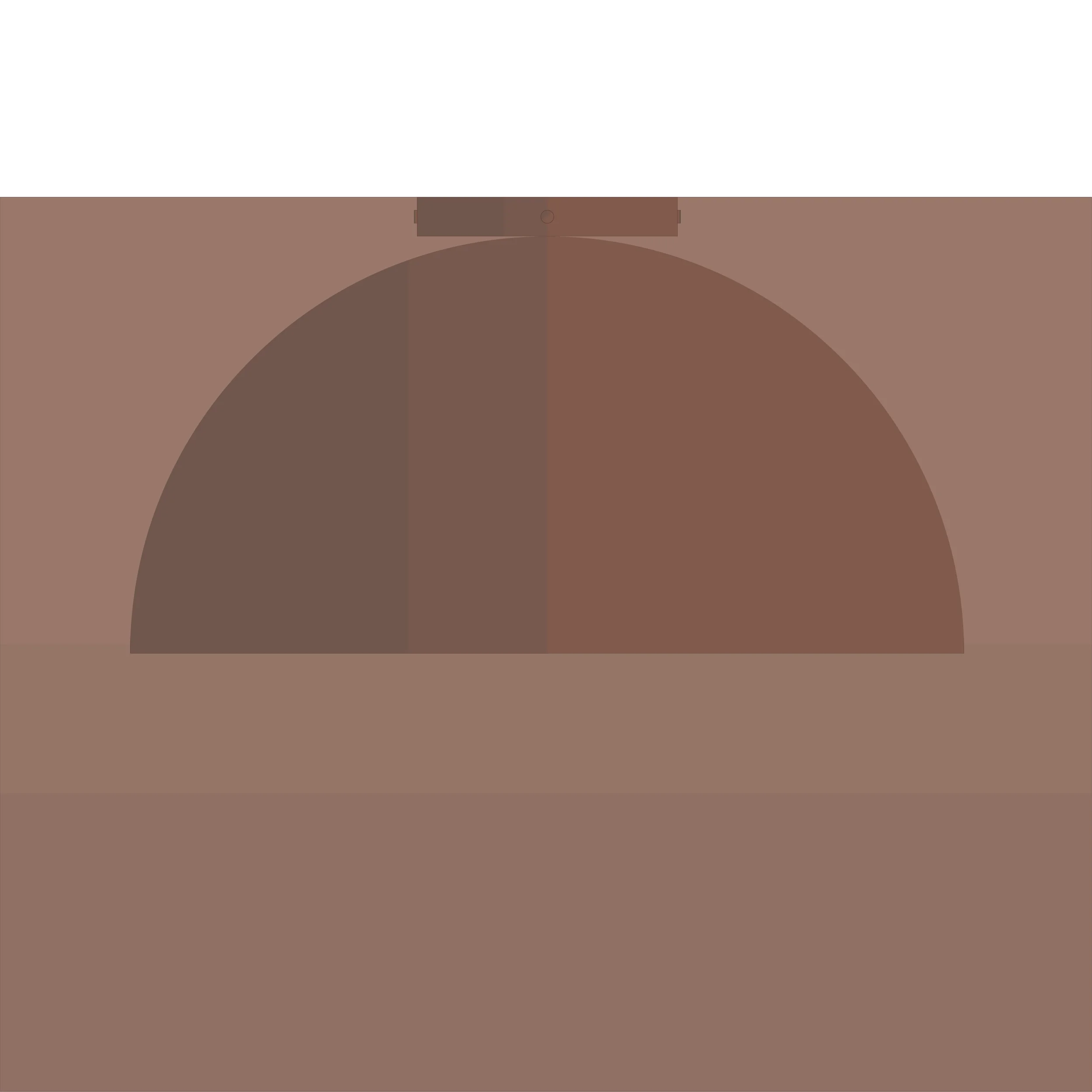 Mid-century-collection-flushmount-Hemisphere-16-A7S068-Antique-Copper Mid-century-collection-flushmount-Hemisphere-16-A7S068-Antique-Copper