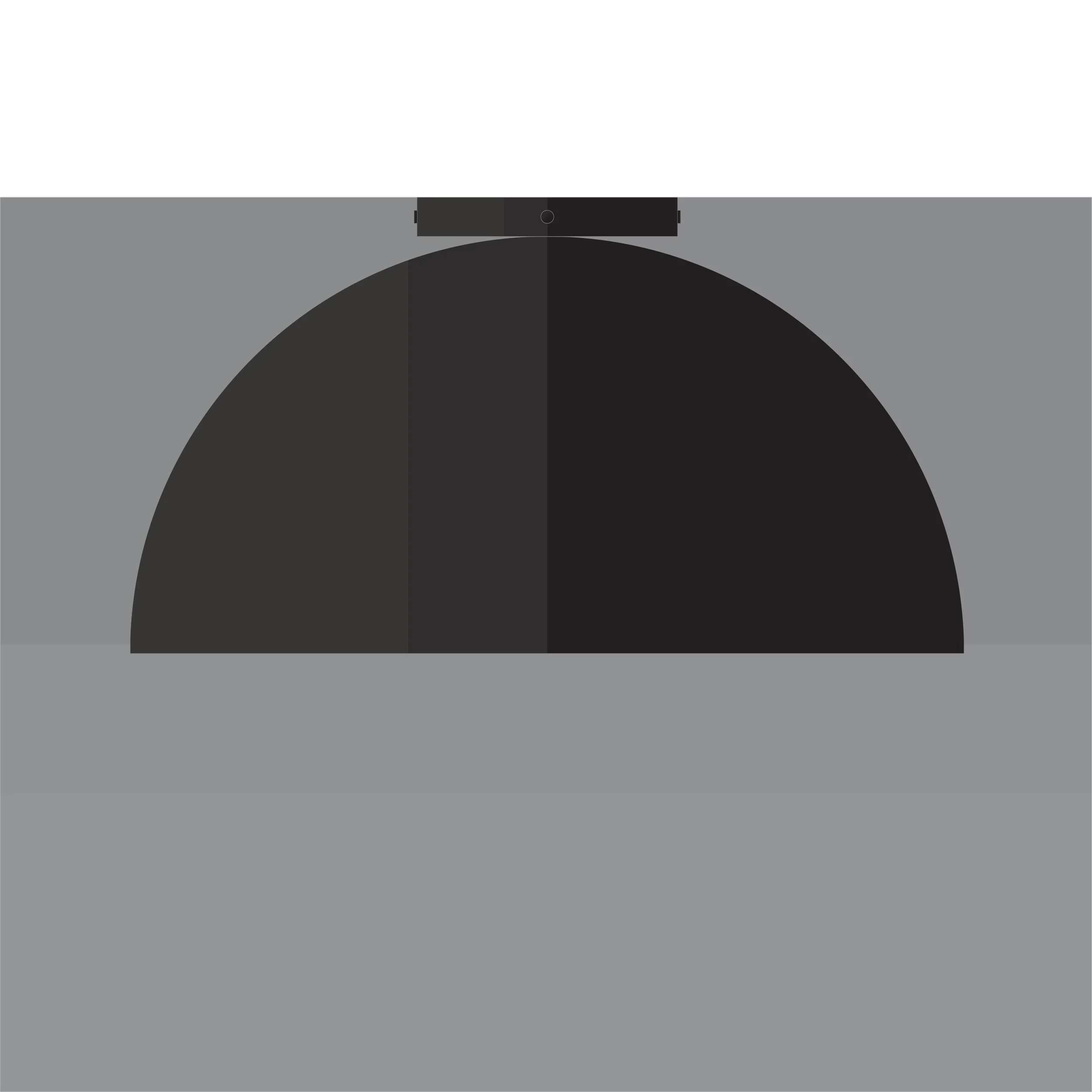 Mid-century-collection-flushmount-Hemisphere-16-A7S068-Black