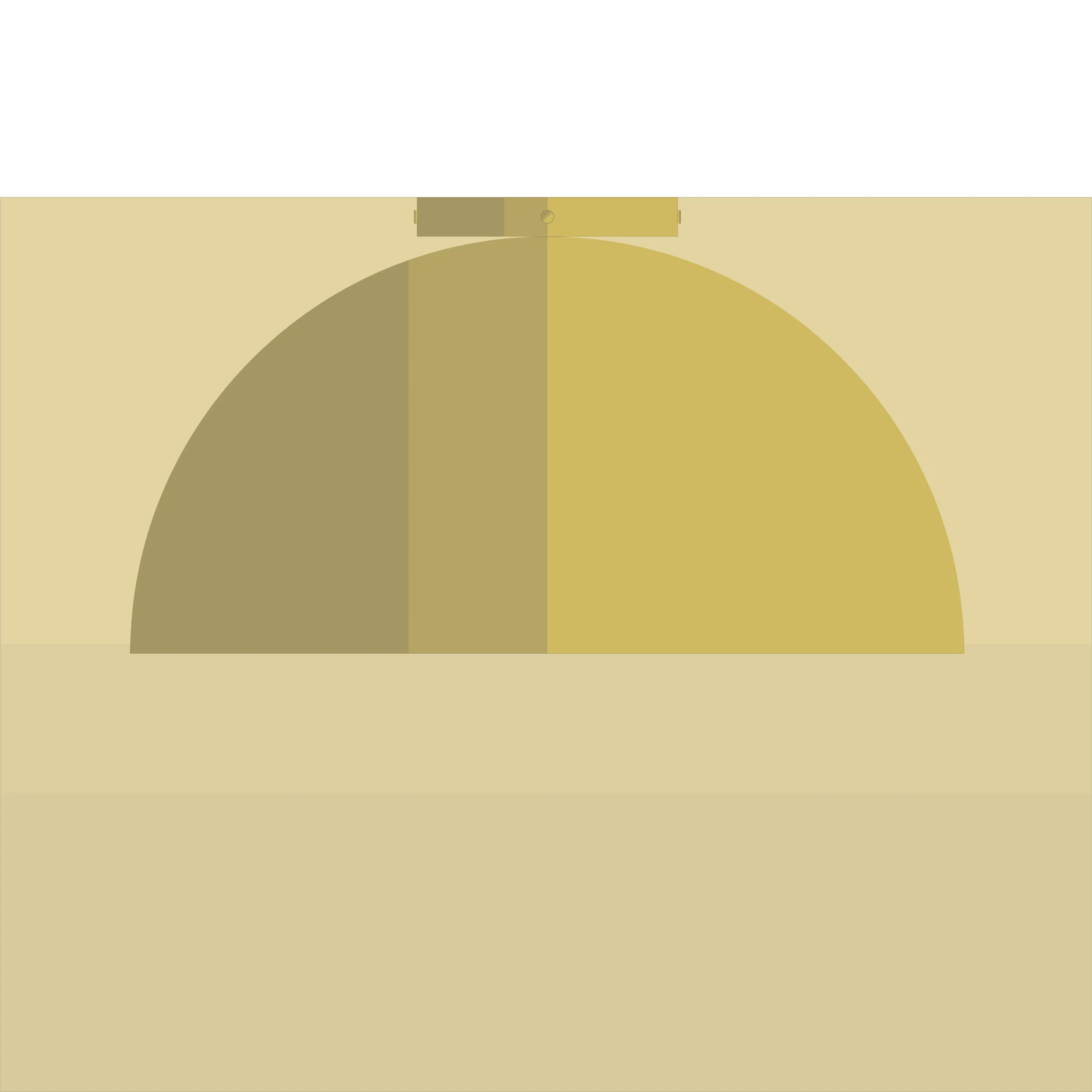 Mid-century-collection-flushmount-Hemisphere-16-A7S068-Brass Mid-century-collection-flushmount-Hemisphere-16-A7S068-Brass