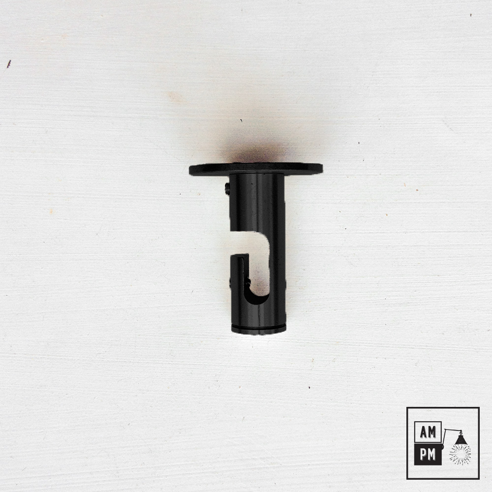 Crochet-pincer-forme-tubulaire-Noir-Mat