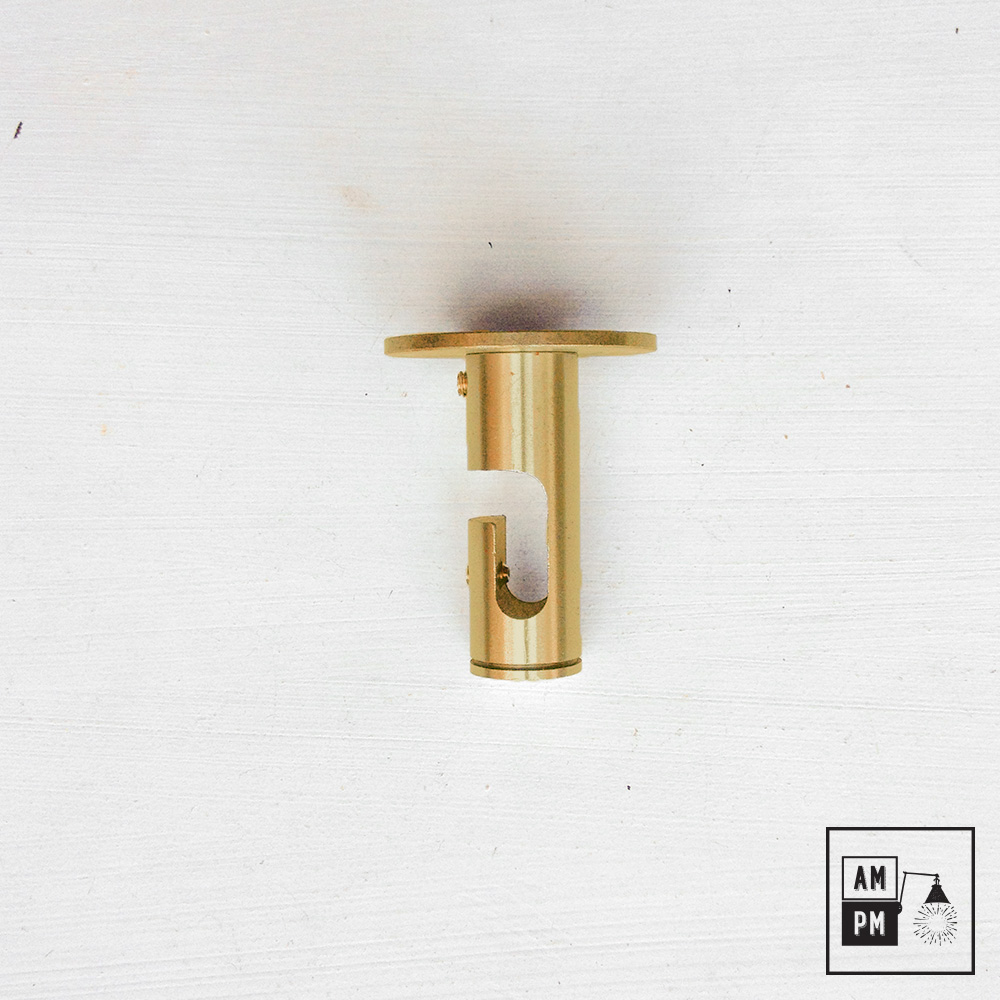 Crochet-pincer-forme-tubulaire-Laiton-Brut