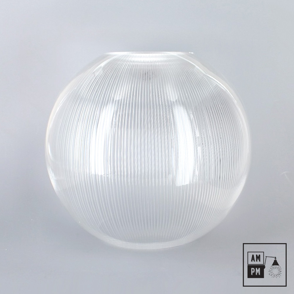 Acrylic-neckless-globe-lampshade-Clear-Prismatic Acrylic-neckless-globe-lampshade-Clear-Prismatic