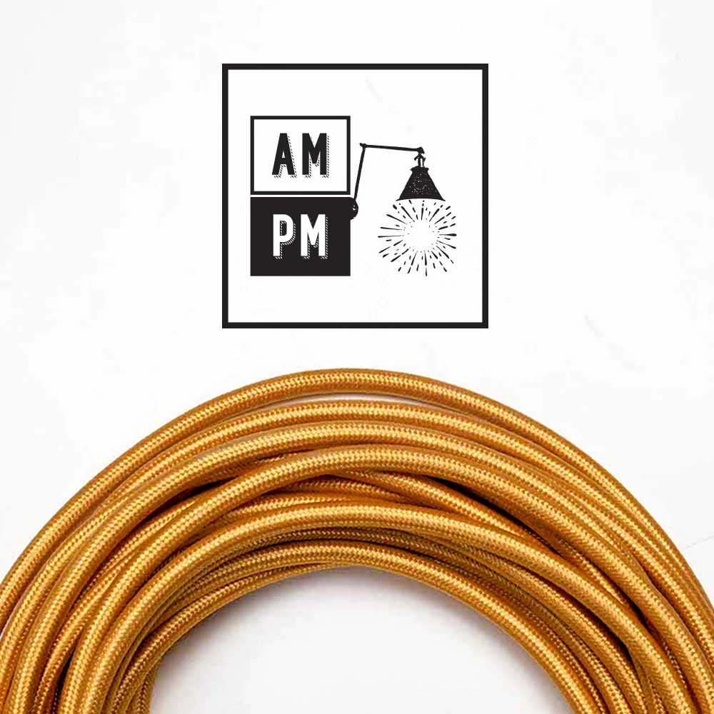 Metallic-rayon-cloth-covered-electrical-wire-PMS143-Royal