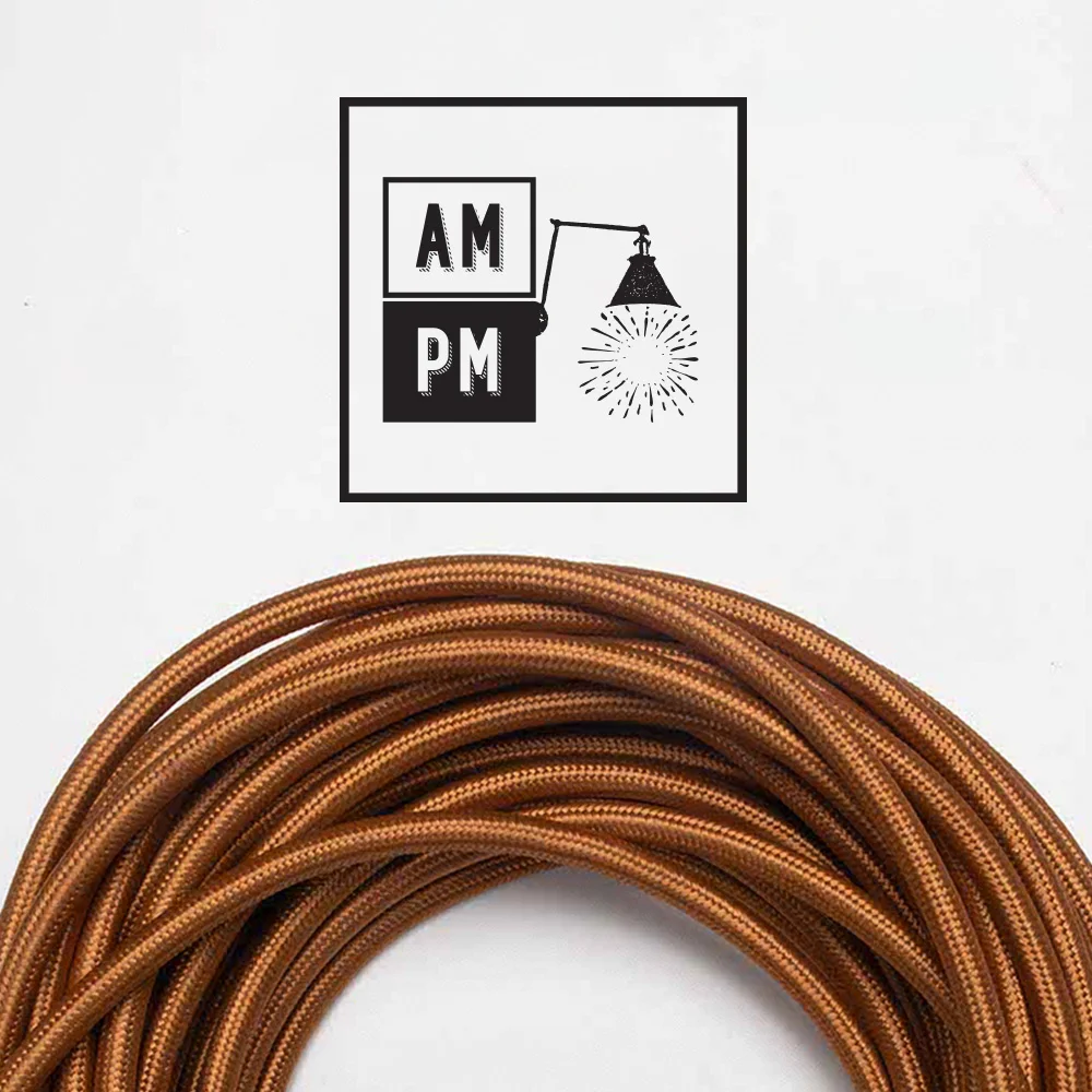 Metallic-rayon-cloth-covered-electrical-wire-PMS153-Whiskey