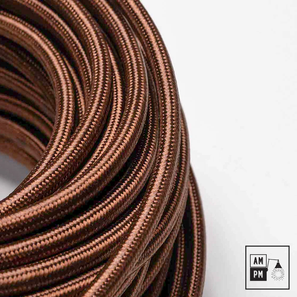 Metallic-rayon-cloth-covered-electrical-wire-PMS469-Spruce-Beer-1