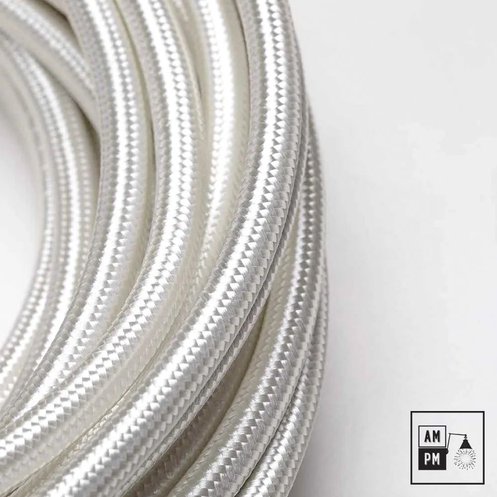 Metallic-rayon-cloth-covered-electrical-wire-PMS7527-Snow-1