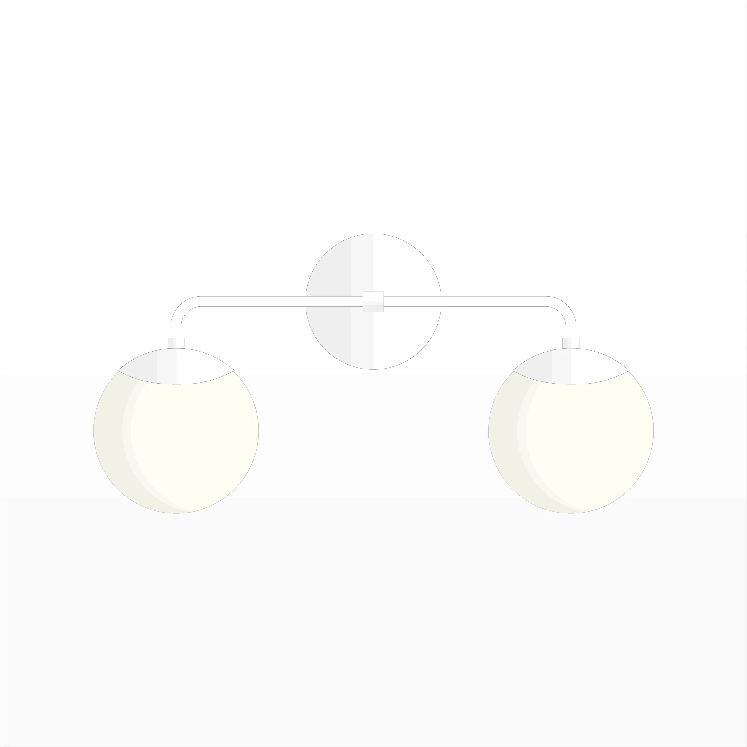 Mid-century-collection-wall-luminaire-Balance-A8M015-White