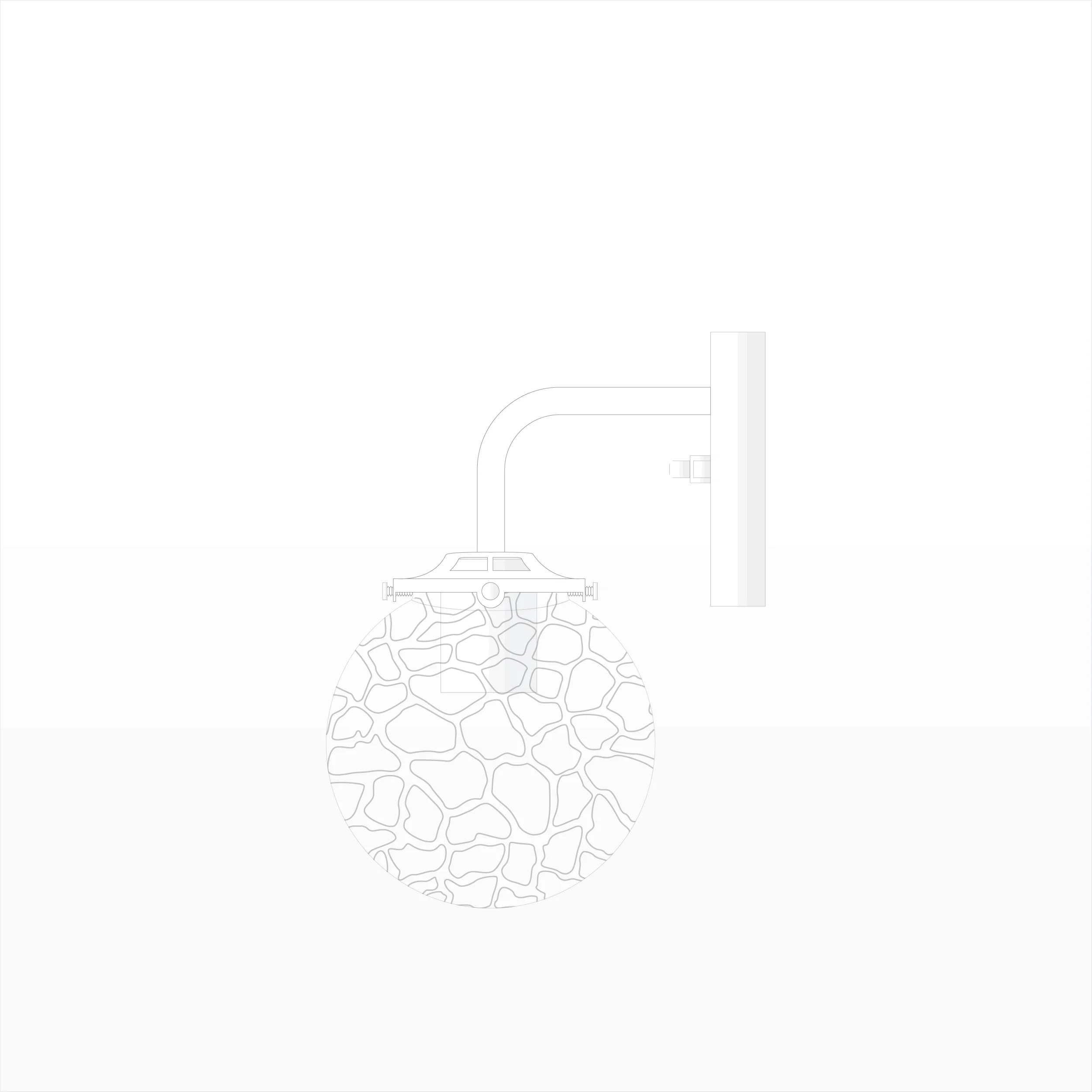 Luminaire-mural-collection-Mid-century-Alicia-A8M012-Blanc Luminaire-mural-collection-Mid-century-Alicia-A8M012-Blanc