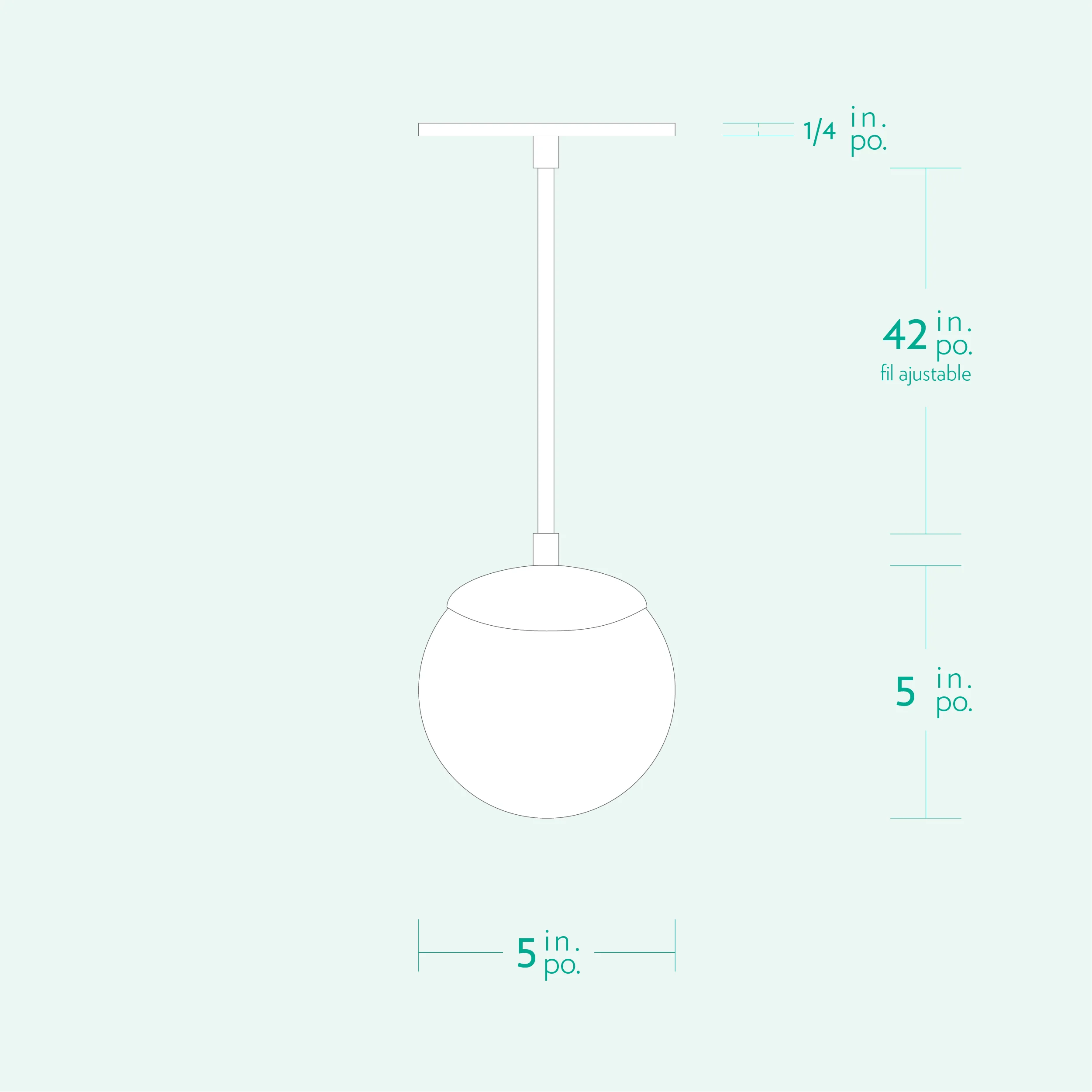 Mid-century-collection-pendant-Globo-5-A7S001-Specs Mid-century-collection-pendant-Globo-5-A7S001-Specs