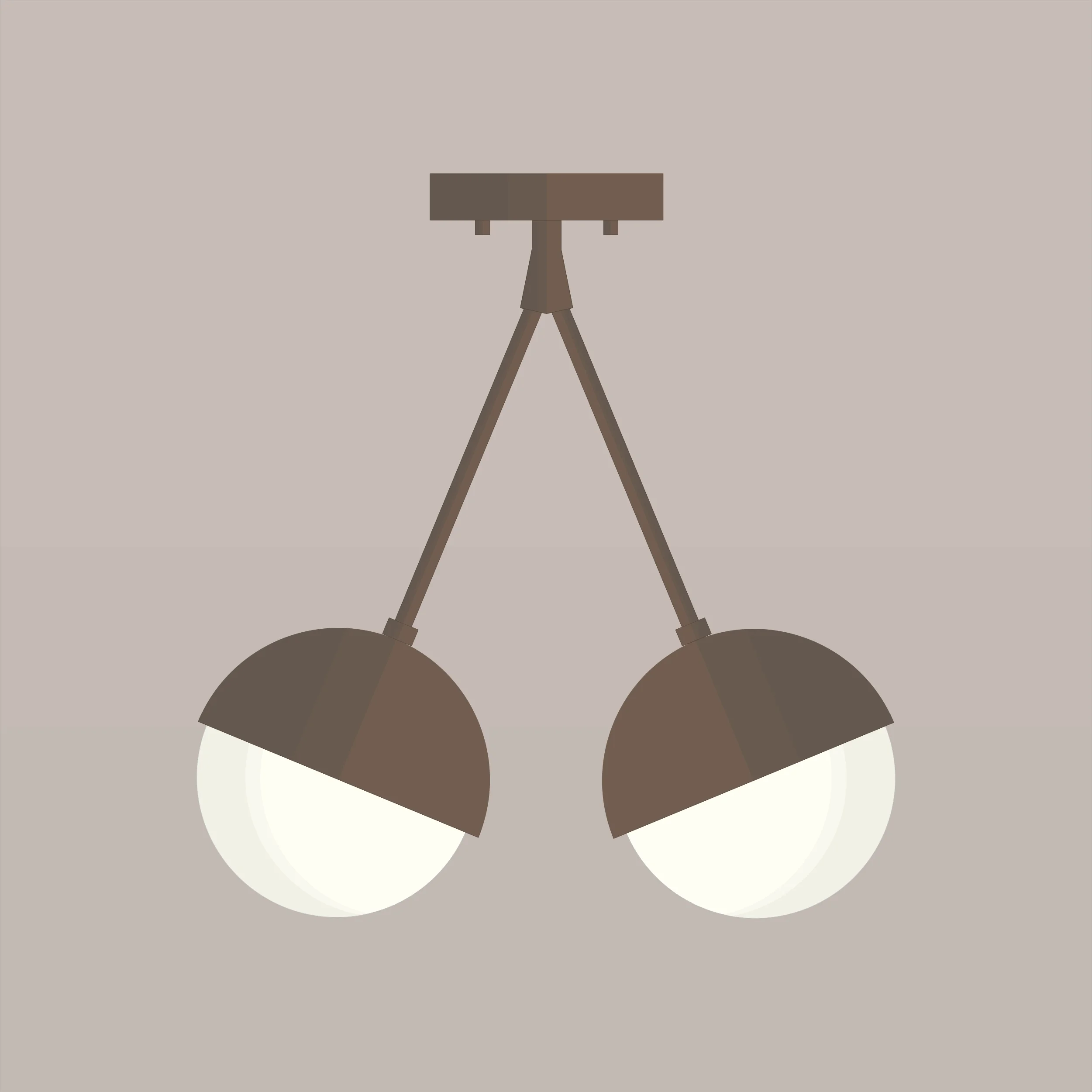 Plafonnier-luminaire-fixe-collection-Mid-century-Seventies-A4K065-Bronze-Huilé