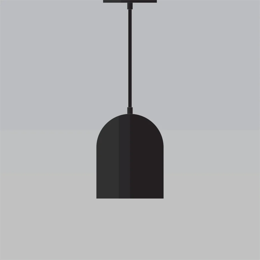 Lampe-suspendue-collection-Mid-century-Rothschild-A9S002-Noir